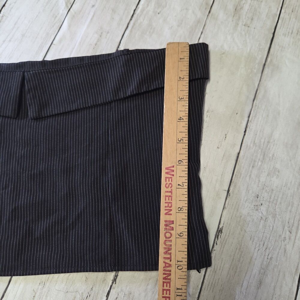PLT Black Pinstripe Strapless Corset Top Bandeau Bustier Women Sz12 90s - Picture 6 of 11